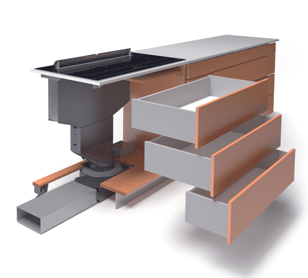 2-i-1: Spishällar med inbyggd fläkt