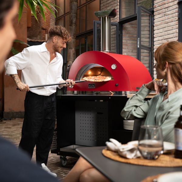 Moderno Line 5 pizza NAT Gas Red