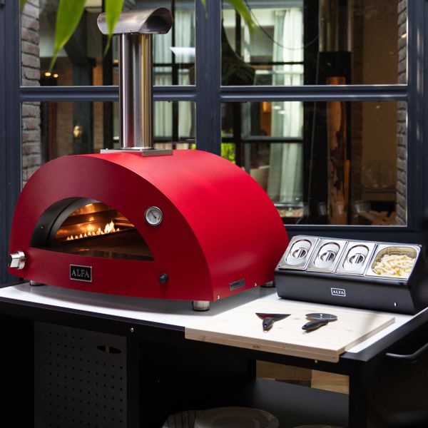 Moderno Line 2 pizza LPG Gas Red
