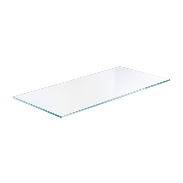 Open Suite hylla i klart glas