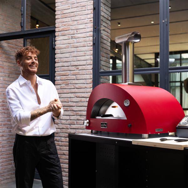 Moderno Line 2 pizza LPG Gas Red